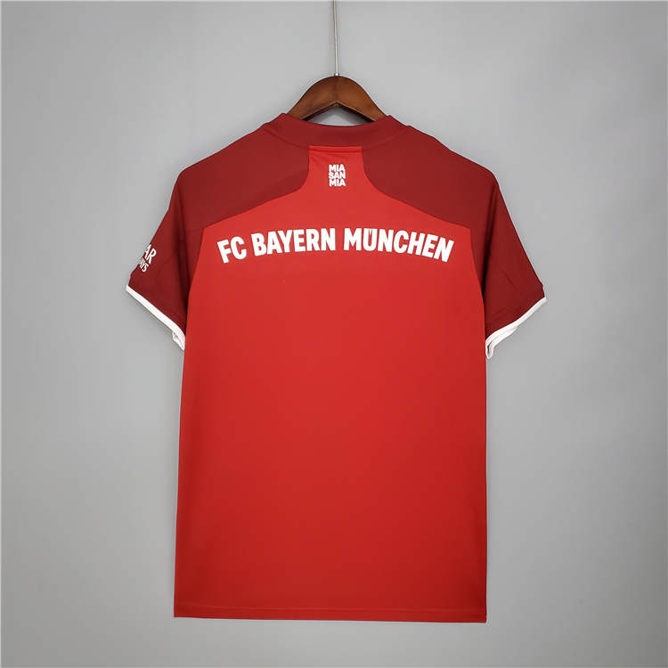 Bayern Munich 21-22 Home Red Soccer Jersey Football Shirt - Click Image to Close
